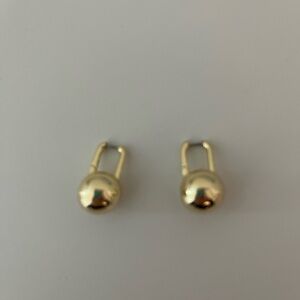 Elegant Gold Ball Earrings
